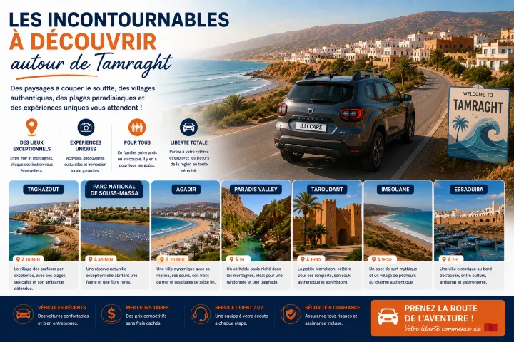 Les incontournables à découvrir autour de Tamraght