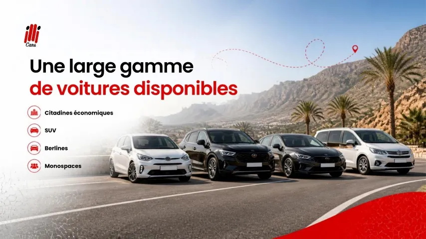 Une large gamme de voitures disponibles